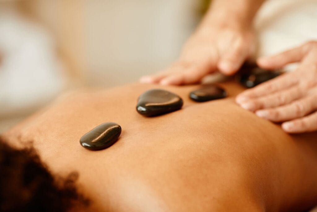 Hot stone massage therapy in Edinburgh for relaxation